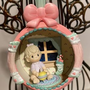 Precious Moments Christmas Ornament You Brighten My Holidays Baby in Rattle”